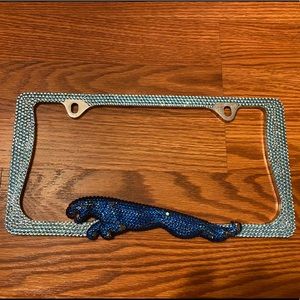Jaguar Bling License Plate Frame